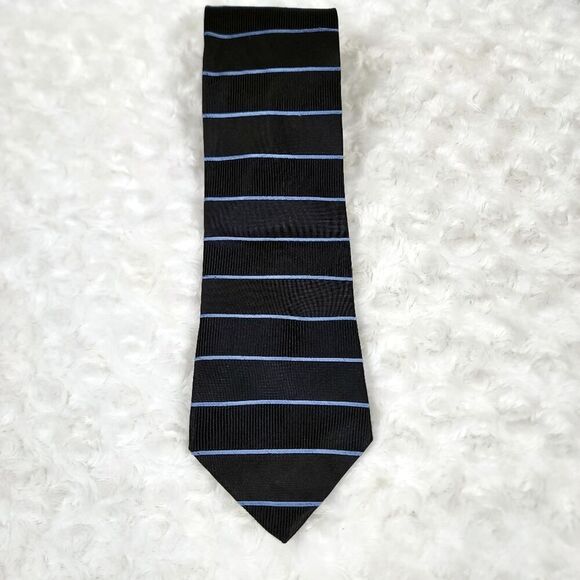 Tommy Hilfiger Striped Tie Blue - Picture 2 of 7